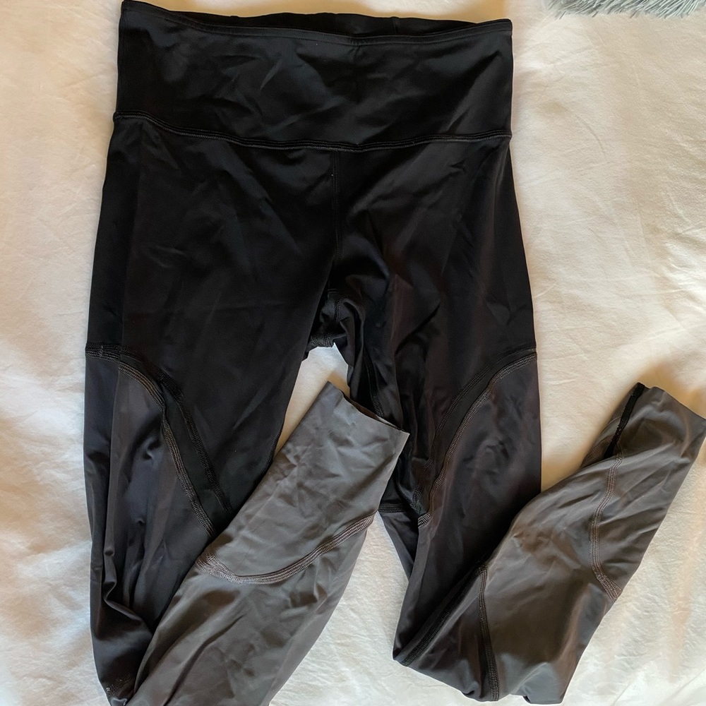 lululemon athletica Black and Gray Leggings